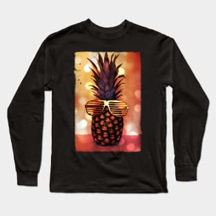 Pineapple with Grill Glasses Long Sleeve T-Shirt